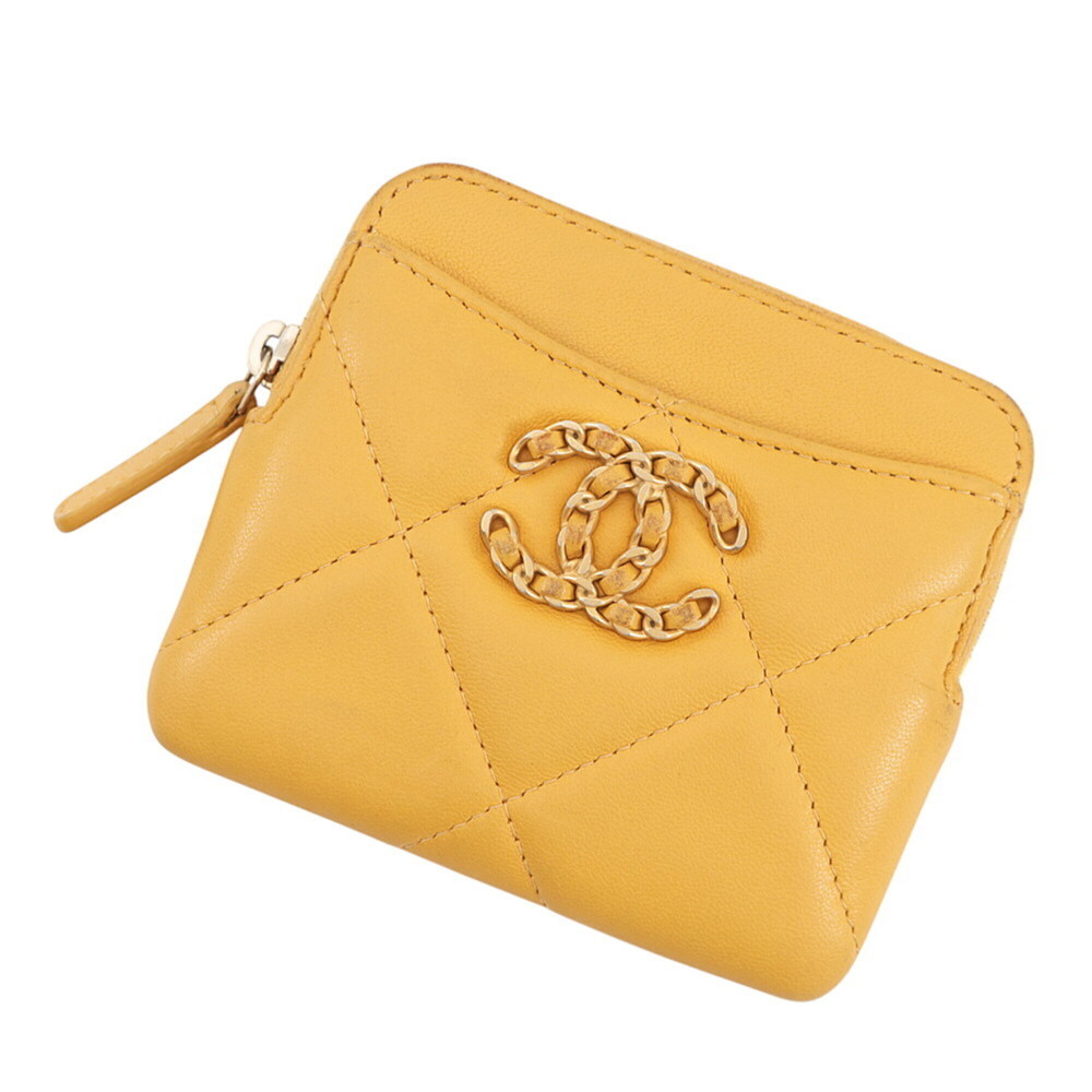 Chanel Wallet/Coin Purse Coco Mark CHANEL19 Zip Coin Lambskin AP2086 CHANEL W...